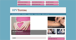 Desktop Screenshot of hpvtesting.com